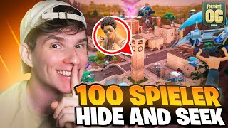 100 Spieler in einem HIDE amp SEEK TURNIER in Fortnite 😳  Tilted Towers Edition [upl. by Longtin769]