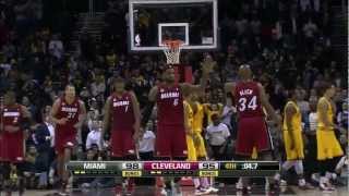 Miami Heat amazing comeback from 27 points down to beat Cleveland full highlights 03202013 HD [upl. by Norok]