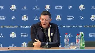 Rory McIlroy  Ryder Cup Press Conference LIVE from Le Golf National [upl. by Flss470]