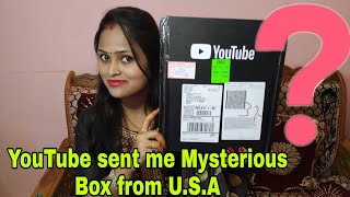 YouTube ने मुझे गिफ्ट बॉक्स भेजा है अमेरिका से  YouTube Sent me Mysterious Box from United States [upl. by Layne604]