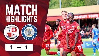 HIGHLIGHTS  Crawley Town v Stockport County [upl. by Rabaj]