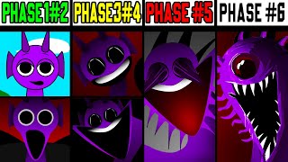 Phase 1 VS Phase 2 VS Phase 3 VS Phase 4 VS Phase 5 VS Phase 6 in Incredibox Sprunki [upl. by Ardnassak]