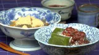 How to Make Macha Kuzumochi Green Tea Mochi Dessert with Kudzu Powder Recipe  Cooking with Dog [upl. by Enitsyrk]