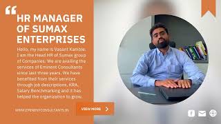 Client Testimonial  Salary Benchmarking PMS JDs HR Services [upl. by Assirram]