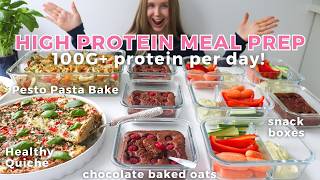 Healthy amp High protein Meal Prep with Easy Recipes  100G Protein Per Day [upl. by Aeneas277]