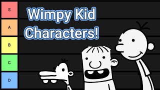 Diary of a Wimpy Kid Characters Tier List [upl. by Suravart658]