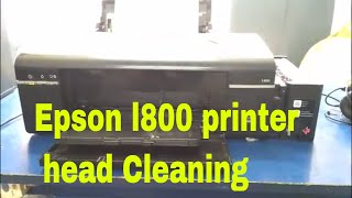 Epson l800 printer head Cleaning [upl. by Ymaral]