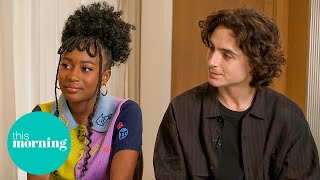 The Stars Of Wonka Timothée Chalamet amp Calah Lane Reveal Secrets From The Set  This Morning [upl. by Radec]