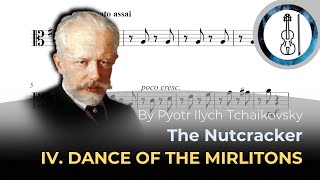 Viola PlayAlong IV DANCE OF THE MIRLITONS The Nutcracker by Pyotr Ilych Tchaikovsky [upl. by Marlene]