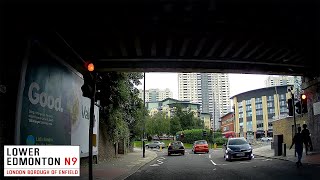 A Drive Through London Lower Edmonton N9 [upl. by Lucinda43]