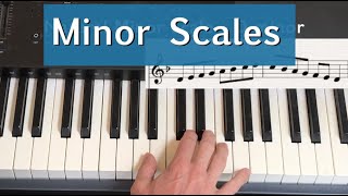 Minor Scales  Natural harmonic and melodic explained [upl. by Anair]