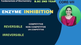 Enzyme Inhibition BSc 2nd YearCompetitiveNon CompetitiveUncompetitiveIrreversible [upl. by Aivatnwahs]