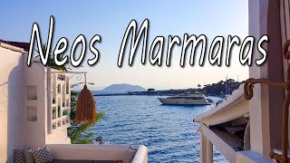 Neos Marmaras pretty little town in Greece on Halkidiki peninsula Sithonia [upl. by Haduhey440]