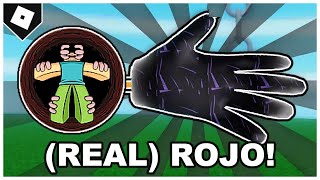 Slap Battles  FULL GUIDE How to ACTUALLY get ROJO GLOVE  quotSEE IN THE DARKquot BADGE ROBLOX [upl. by Eenot963]