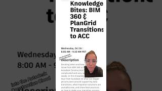 BIM360 amp PlanGrid transition session at AU2024 that you won’t want to miss BIM Revit [upl. by Youngman738]