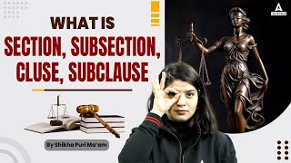 What is Section Subsection Clause or Subcluse  By Shikha Mam [upl. by Anissa]