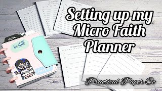 Planner Refresh Setting Up My New OntheGo Faith Planner  Micro Faith Planner [upl. by Octavian]