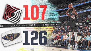 Portland Trail Blazers 107 New Orleans Pelicans 126  Game Highlights  March 16 2024 [upl. by Maynord]