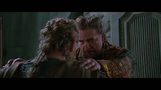 Agamemnon talks to Menelaus  Troy Directors Cut HD [upl. by Anotyal]