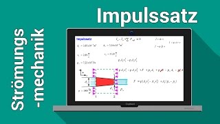 Impulssatz  Strömungsmechanik  Hydrodynamik Aufgabe und Lösung [upl. by Anaytat]