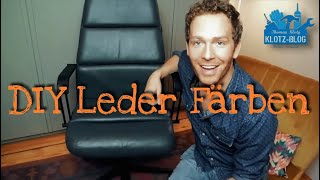 Thomas Klotz Upcycling LEDER FÄRBEN  Dye Leather [upl. by Sherborn]