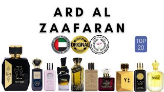 Lattafa ARD AL ZAFRAAN PERFUMES TOP 20 [upl. by Aigil]