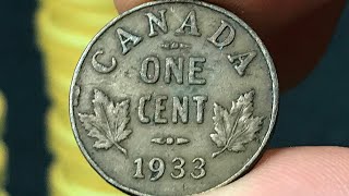 1933 Canada 1 Cent Coin • Values Information Mintage History and More [upl. by Ainollopa]