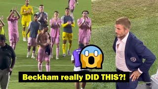 Beckham did this as fans chant Messi after Inter Miami win [upl. by Vere372]