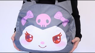 Kuromi Lucky Bag 2024 Big Kuromi Face Bag contains many Kuromi Items [upl. by Barbi]