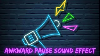 Awkward Pause Stop 🛑🔊 Sound Effect FX for Gaming YouTubers Content Creators for Edits [upl. by Giliane]