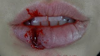 FX makeup corte en el labio Cut lip Halloween makeup [upl. by Rayle]