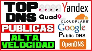 🥇 5 MEJORES SERVIDORES DNS PUBLICOS Y GRATUITOS💥 MEJORES DNS LOS MAS RAPIDOS Y SEGUROS🚀 2022✅ [upl. by Strang]