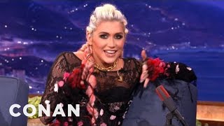 Kesha Slept With A Ghost  CONAN on TBS [upl. by Sirrap879]