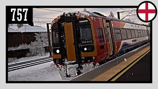 757  East Coast Main Line  1L11  Grantham → Peterborough  15h09  BR Class 158 [upl. by Lokin428]