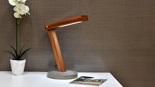 Diy LED Desk Lamp With Concrete Base [upl. by Kenzie]