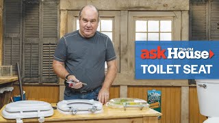 How to Replace a Toilet Seat  Ask This Old House [upl. by Dier706]