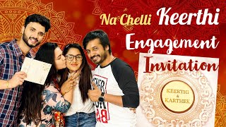 Bigg Boss Keerthi Engagement Invitation  Marina and Rohit  Marina’s World [upl. by Mandeville]