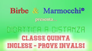 Classe quinta primaria  Inglese  Prove INVALSI [upl. by Rodd]