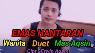 EMAS HANTARAN Karaoke Tanpa Vokal Wanita Cover By Smule [upl. by Lonergan]