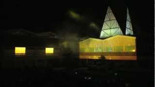 LCI  Canterbury Christchurch University 3D Video Projection Mapping [upl. by Hawker]