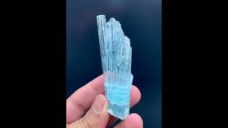 Blue AquamarineCrystals  AquamarineCluster  ShigarAquamarine  MineralSpecimen [upl. by Suillenroc]