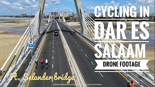 Cycling in Dar Es Salaam Drone Footage Ft Selander bridge [upl. by Eniamurt]