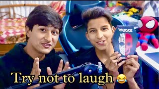 Try not to laugh challenge with piyush 😂 looser will eat jolochip 🥵 [upl. by Ane58]