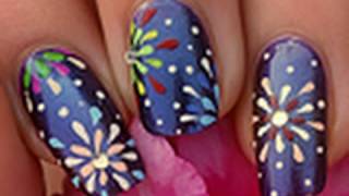 Nail art feux dartifices [upl. by Neira196]