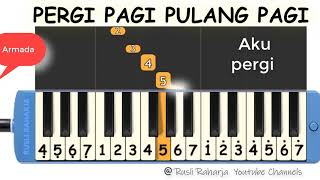 Pergi pagi pulang pagi not pianika [upl. by Licht]