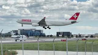 Airplanes ✈️ Taking Off at Toronto Airport  Exciting Runway Action [upl. by Annerol]