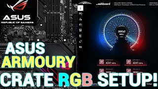 How to Setup ASUS Armoury Crate RGB ASUS Armoury Crate Installation [upl. by Oirevlis]