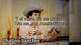 La Metralladora  Chalino Sanchez  letralyrics [upl. by Westbrook]