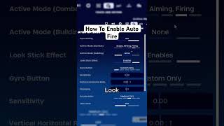 How To enable The New Auto Fire Setting On Controller In Fortnite shorts fortnite [upl. by Errick570]