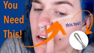 Change Threadless Nostril Jewelry At Home THE EASY WAY [upl. by Ranie]